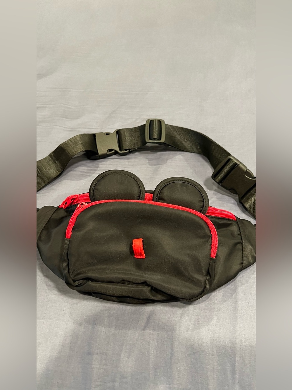 Black and Red Cute youth Ear Belt Bag